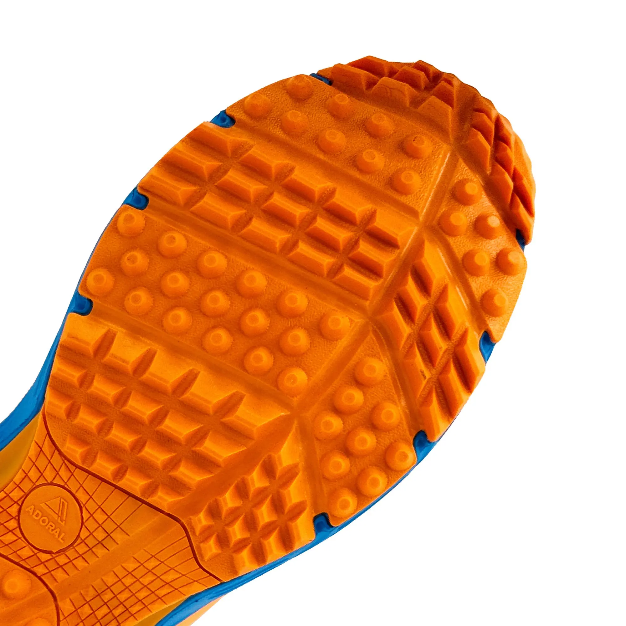 ADORAL Jeet Blue Orange Cricket Shoes - Image 13