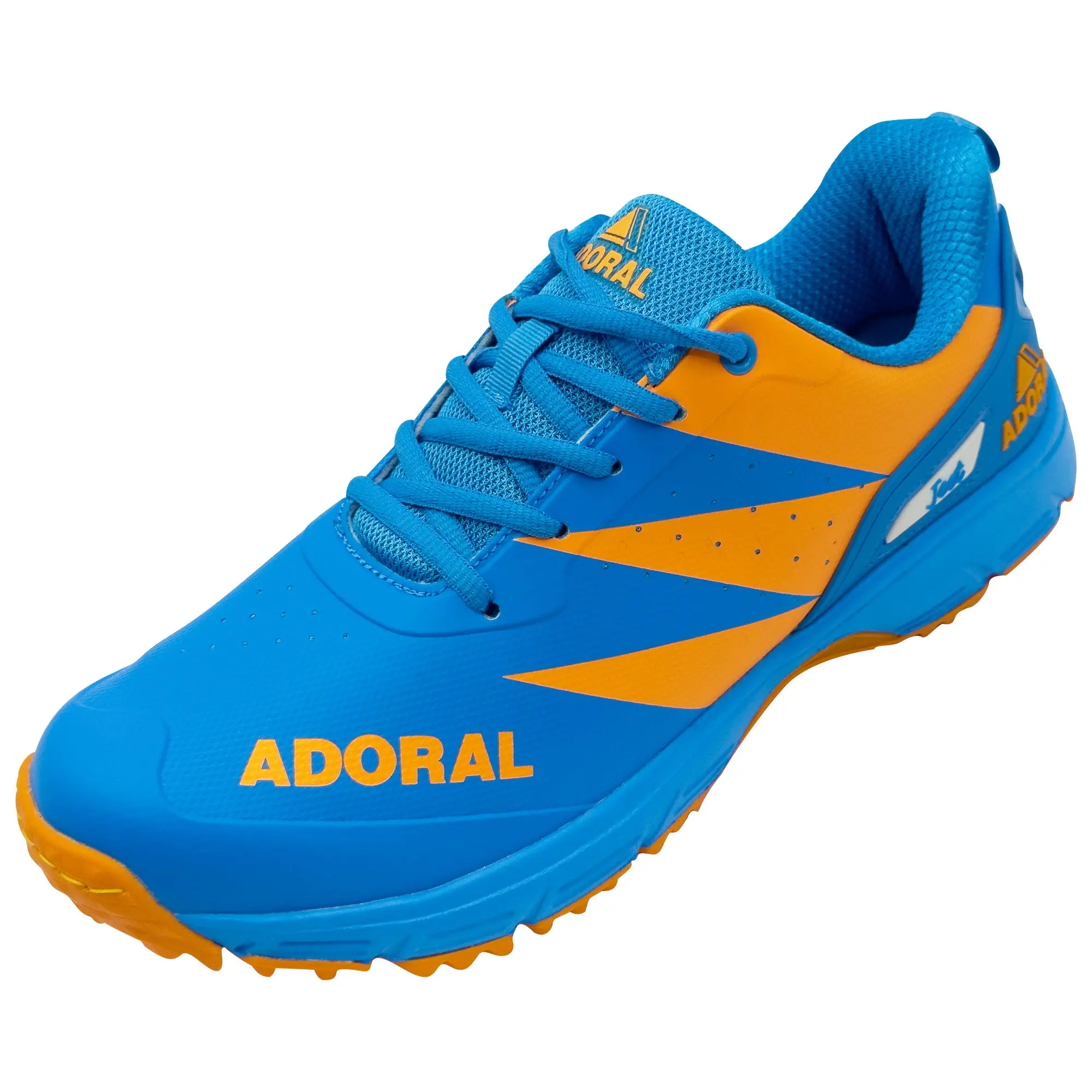ADORAL Jeet Blue Orange Cricket Shoes - Image 3