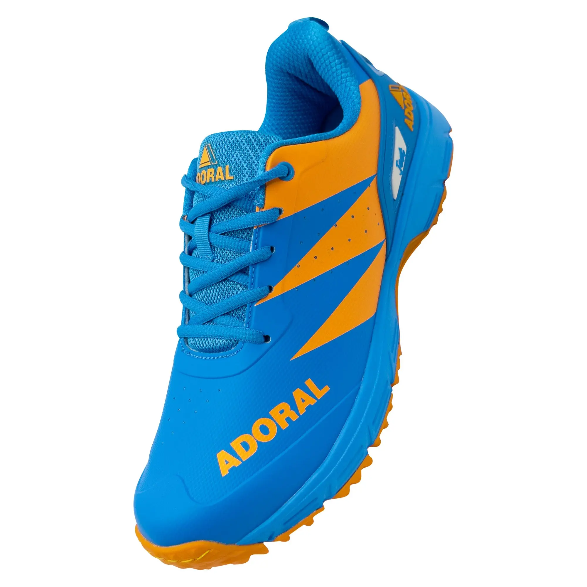 ADORAL Jeet Blue Orange Cricket Shoes - Image 4