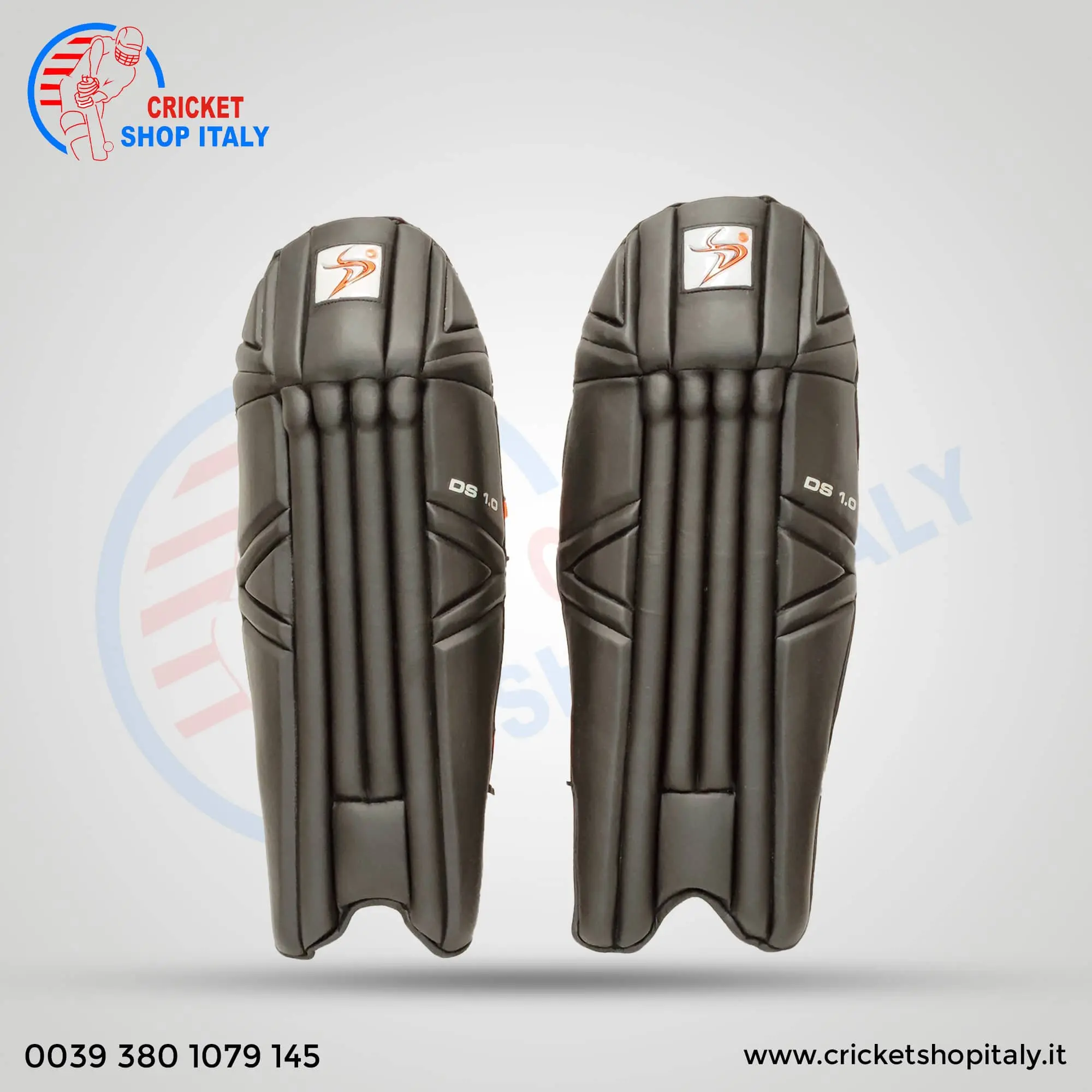 DS 1.0 Wicket Keeper Pads Black - Image 3