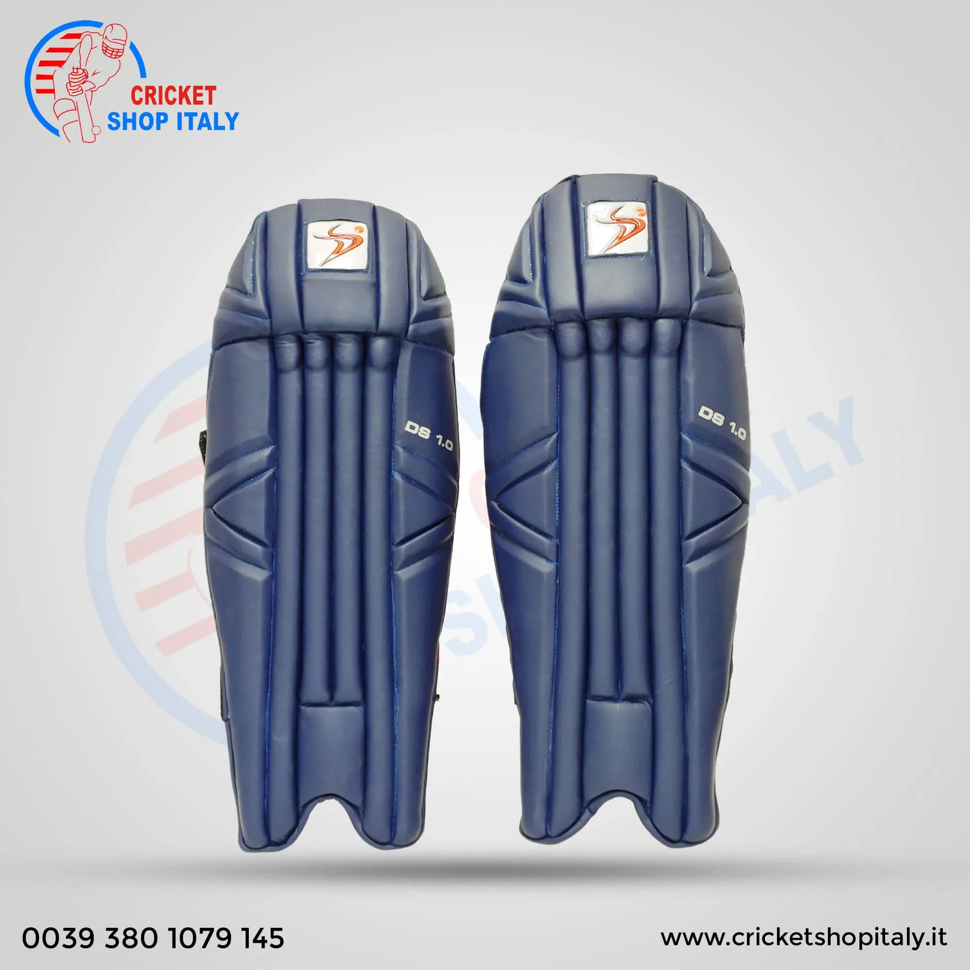 DS 1.0 Wicket Keeper Pads Blue - Image 3