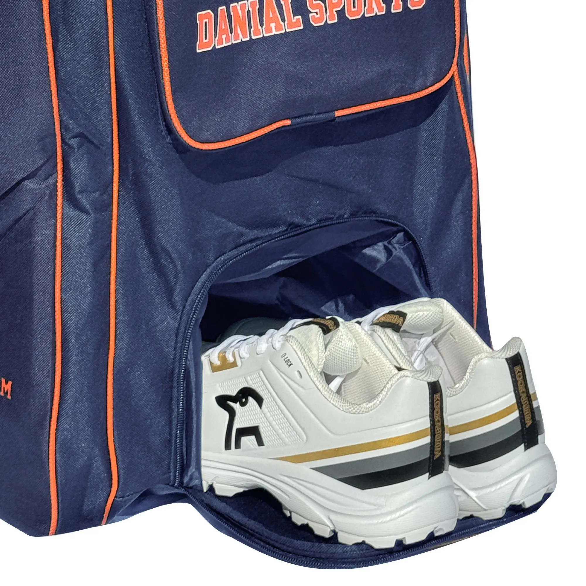 DS 1.0 Duffle Cricket Bag Blue/Orange - Image 9