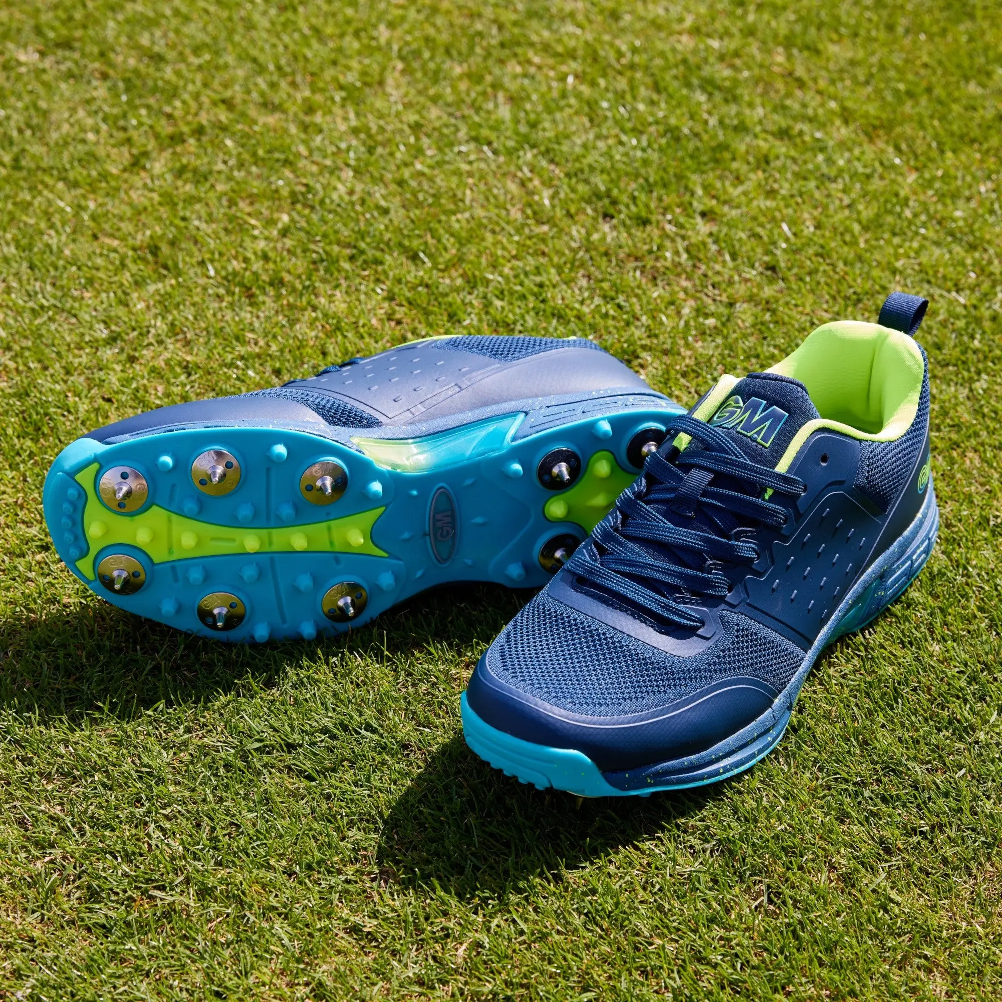 GM Aion Spike All Rounder Cricket Shoes Navy - Image 6