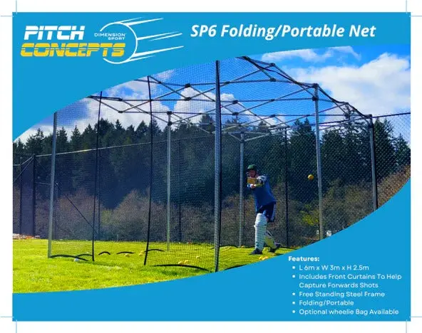 Pitch Concept Sp6 Folding Portable Batting Net - Image 4